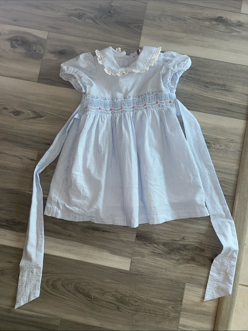 TBBC Dottie Hart Dress-Breakers Blue Seersucker